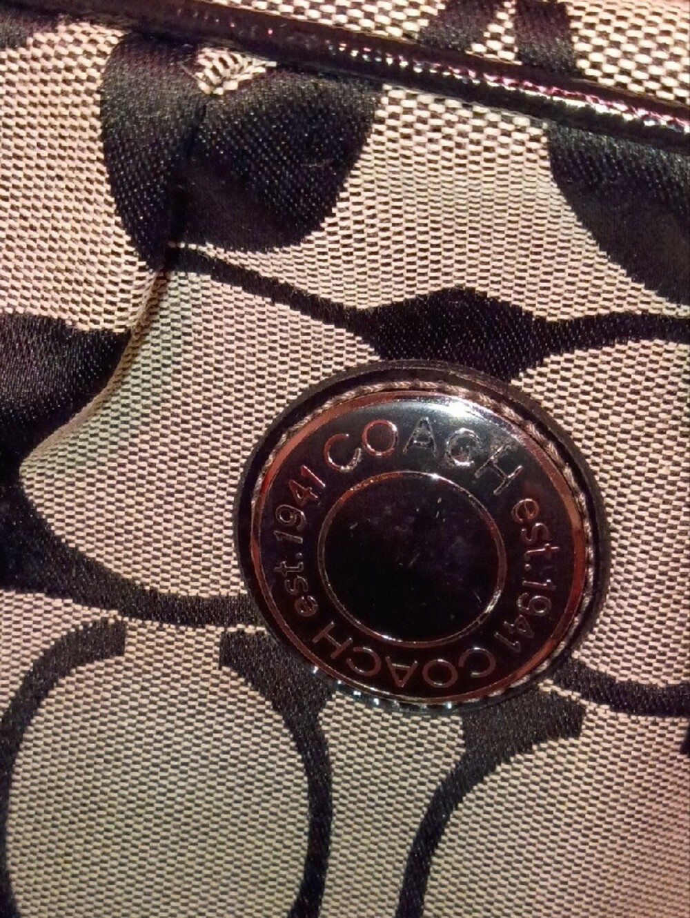 Vintage Y2K Coach Signature Jacquard Backpack - Picture 3 of 11